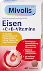 Eisen + C + B-Vitamine Tabletten 40 St Angebote von Mivolis bei dm-drogerie markt Leipzig für 1,25 €