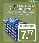 Batterien Longlife Power bei EDEKA im Haltern am See Prospekt für 7,77 €