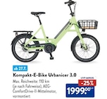 Kompakt-E-Bike Urbanicer 3.0 für 1.999,00 € bei ALDI Nord im Angebot Kompakt-E-Bike Urbanicer 3.0 im aktuellen ALDI Nord Prospekt