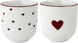 Lot de 2 tasses a café "Saint-Valentin" dans le catalogue Carrefour