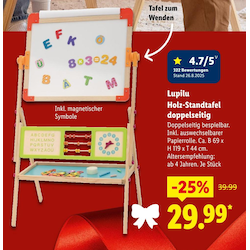 Holz-Standtafel doppelseitig