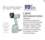 Défroisseur à main DT9814C0 - CALOR - Extra Défroisseur à main DT9814C0 - CALOR à 119,90 € dans le catalogue Extra