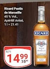 Pastis de Marseille Angebote von Ricard bei GLOBUS Leipzig für 14,99 €