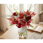 Bouquet duo de lys et roses en promo chez Carrefour Paris à 8,99 €