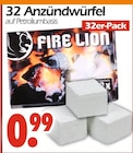32 Anzündwürfel Angebote von Fire Lion bei Wreesmann Dresden für 0,99 €