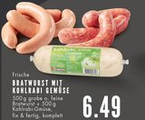 Aktuelles Bratwurst mit Kohlrabi Gemüse Angebot bei EDEKA in Bochum ab 6,49 €