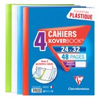 Lot de 4 cahiers Koverbook - CLAIREFONTAINE en promo chez Carrefour Versailles à 10,25 €