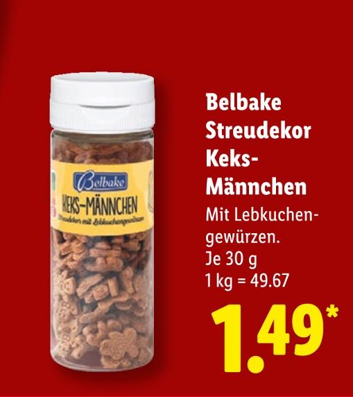 Streudekor Keks-Männchen