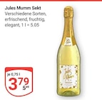 Aktuelle Mumm Angebote bei GLOBUS in Krefeld Aktuelles Sekt Angebot bei GLOBUS in Krefeld ab 3,79 €