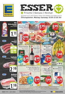 EDEKA Prospekt der Woche "Aktuelle Angebote" Seite 1, 17.11.2025 bis 22.11.2025 für Erkelenz Aktueller EDEKA Prospekt "Aktuelle Angebote" Seite 1 von 24 Seiten für Erkelenz