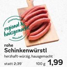 Schinken im EDEKA Prospekt Schinkenwürstl von Vinzenzmurr im aktuellen EDEKA Prospekt für 1,99 €