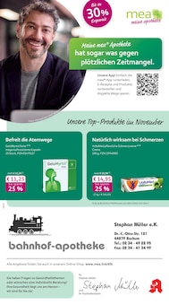 mea - meine apotheke Prospekt der Woche "Unsere November-Angebote" Seite 1, 01.11.2025 bis 30.11.2025 für Bochum Aktueller mea - meine apotheke Prospekt "Unsere November-Angebote" Seite 1 von 4 Seiten für Bochum