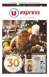 Prospectus U Express à Bias, "Nos PRIX BAS illuminent vos fêtes", 24 pages, 17/12/2024 - 24/12/2024