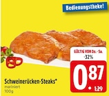 Schweinerücken-Steaks im Angebot bei EDEKA in Memmingen Schweinerücken-Steaks Angebote bei EDEKA Memmingen für 0,87 €