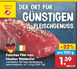Falsches Filet vom Irischen Weiderind im aktuellen Netto Marken-Discount Prospekt