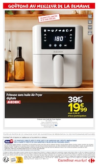 Prospectus Carrefour Market de la semaine "PRODUITS LAITIERS & VÉGÉTAUX !" avec 2 pages, valide du 17/06/2025 au 29/06/2025 pour Montigny-le-Bretonneux et alentours
