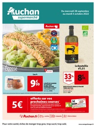 Catalogue Auchan du moment, 28/09/2022 - 04/10/2022 Prospectus Auchan en cours, "Auchan Supermarché", 8 pages