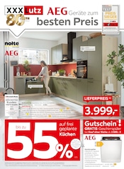 XXXLutz Möbelhäuser Möbel & Einrichtung Prospekt der aktuellen Woche mit 20 Seiten, gültig von 14.07.2025 bis 27.07.2025, in Crock und Umgebung Aktueller XXXLutz Möbelhäuser Möbel & Einrichtung Prospekt in Crock und Umgebung, "AEG Geräte zum besten Preis" mit 20 Seiten, 14.07.2025 - 27.07.2025