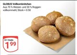 Vollkornbrötchen im Angebot bei GLOBUS in Krefeld Vollkornbrötchen Angebote von GLOBUS bei GLOBUS Krefeld für 1,99 €