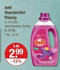 Waschmittel Flüssig von dalli im aktuellen V-Markt Prospekt für 2,99 €