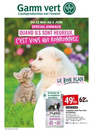 Prospectus Gamm vert à Fontenay-en-Parisis, "Special Animaux", 8 pages, 22/05/2024 - 02/06/2024