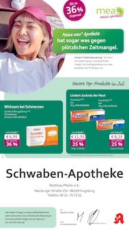 Aktueller mea - meine apotheke Prospekt "Unsere Juli-Angebote" für Augsburg Aktueller mea - meine apotheke Prospekt für Augsburg mit Seiten
