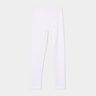 Legging long coton taille élastiquée blanc fille en promo chez La Halle Legging long coton taille élastiquée blanc fille dans le catalogue La Halle