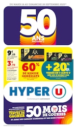 Catalogue Hyper U à Quincy-sous-Sénart, avec 44 pages Prospectus Hyper U à Quincy-sous-Sénart: "50 ANS MAGASINS U", 44} pages, 16/09/2025 - 28/09/2025