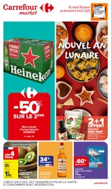 Prospectus Carrefour Market à Brantôme, "NOUVEL AN LUNAIRE", 58 pages de promos valables du 28/01/2025 au 09/02/2025