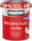 Wetterschutzfarbe von Primaster im aktuellen Globus-Baumarkt Prospekt