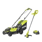 Tondeuse à batterie "RLM18X33B50LT23A" Ryobi - Gamm vert à Meaux Tondeuse à batterie "RLM18X33B50LT23A" Ryobi en promo chez Gamm vert Meaux à 239,00 €