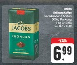 Krönung Kaffee im Angebot bei EDEKA in Hoyerswerda Krönung Kaffee Angebote von Jacobs bei EDEKA Hoyerswerda für 6,99 €