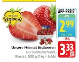 Aktuelles Unsere Heimat Erdbeeren Angebot bei EDEKA in Stuttgart ab 2,99 €