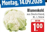 EDEKA Kemnath - Blumenkohl Angebot im Prospekt Blumenkohl bei EDEKA im Kemnath Prospekt für 1,00 €