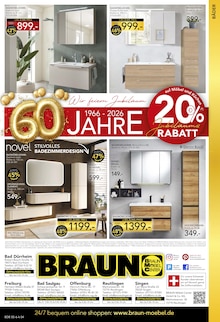 Küche im BRAUN Möbel-Center Prospekt "SOMMER, SONNE, LIEBLINGSPLATZ" mit 8 Seiten (Freiburg (Breisgau))