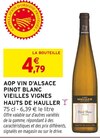 AOP Vin d'Alsace Pinot Blanc Vieilles Vignes - Hauts de Hauller dans le catalogue Intermarché Contact