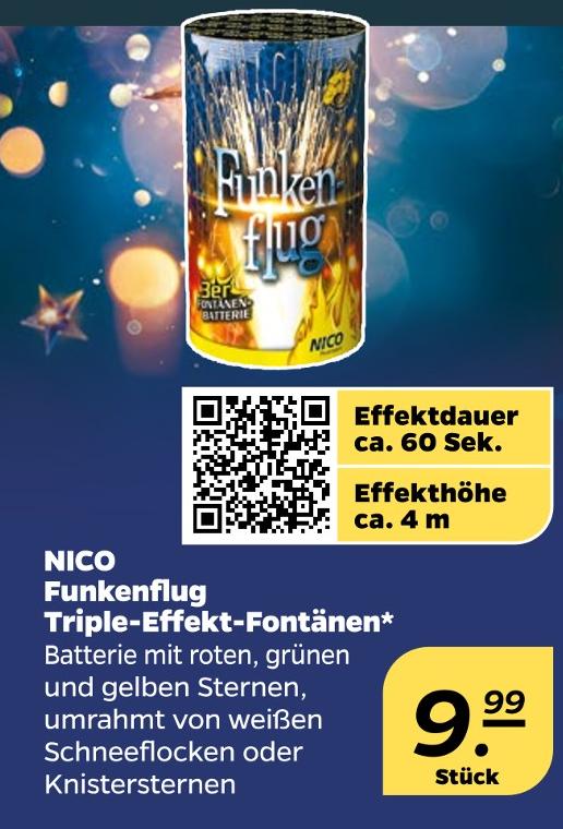 Funkenflug Triple-Effekt-Fontänen