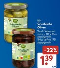 Griechische Oliven Grün von BIO im aktuellen ALDI SÜD Prospekt für 1,39 €