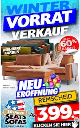 Seats and Sofas Prospekt für Sprockhövel mit 1 Seite Seats and Sofas Prospekt für Sprockhövel: "NEUERÖFFNUNG REMSCHEID", 1 Seite, 01.01.2025 - 15.01.2025