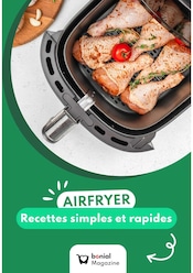 Prospectus Autres Magasins Recettes en cours à Tournecoupe et alentours, "AIRFRYER Recettes simples et rapides", 1 page, 30/07/2025 - 07/09/2025 Catalogue Autres Magasins Recettes en cours à Tournecoupe et alentours, "AIRFRYER Recettes simples et rapides", 1 page, 30/07/2025 - 07/09/2025