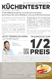 Aktueller porta Möbel Prospekt mit Braten, "60 JAHRE MÖBILÄUM", Seite 16