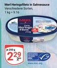 Heringsfilets in Sahnesauce Angebote von Merl bei GLOBUS Trier für 2,29 €