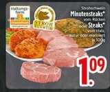 Minutensteaks vom Rücken im Angebot bei EDEKA in Ravensburg Minutensteaks vom Rücken Angebote von Strohschwein bei EDEKA Ravensburg für 1,09 €