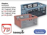 Klappbox im Angebot bei GLOBUS in Weimar Klappbox Angebote von keeeeper bei GLOBUS Weimar für 7,99 €