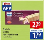 Aktuelles Cristallo Eisrolle Fürst-Pückler-Art Angebot bei famila Nordost in Kiel ab 1,79 €