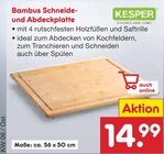 Aktuelles Bambus Schneide- und Abdeckplatte Angebot bei Netto Marken-Discount in München ab 14,99 €