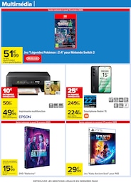 Prix et réduction Epson dans le prospectus Carrefour en cours Offre Epson dans le catalogue Carrefour du moment à la page 73