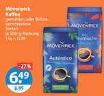 Moevenpick Kaffee im V-Markt Prospekt Mövenpick im aktuellen V-Markt Prospekt für 6,49 €