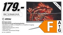 Media-Markt Holzminden - Optix G24C4 23,6 Zoll Full HD Curved Gaming Monitor Optix G24C4 23,6 Zoll Full HD Curved Gaming Monitor Angebot bei Media-Markt Holzminden im Prospekt EM IST, WO DU BIST