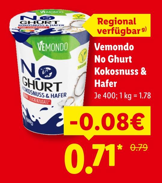 No Ghurt Kokosnuss & Hafer